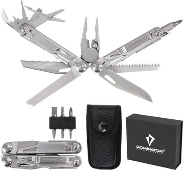 Multitool DOMINATOR HERO ANT Narzędzie Wielofunkcyjne 14w1 Bity Etui