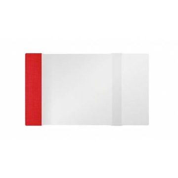 BIURFOL OKŁADKI REGULOWANE przeźroczyste NA KSIĄŻKI E5 27,7x43,7cm 3 sztuki