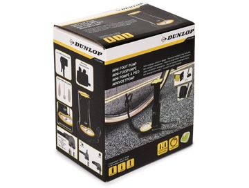 ВЕЛОСИПЕДНЫЙ НОЖНОЙ НАСОС DUNLOP ДЛЯ МАСТЕРСКОЙ МАНОМЕТР