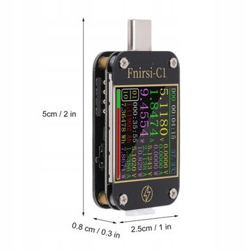 USB-тестер FNIRSI-C1 с триггером PD типа C,
