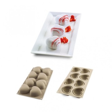 3D силиконовая форма Silikomart CUORICINO x 8 Сердце