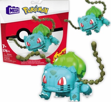 MEGA CONSTRUX KLOCKI POKEMON BULBASAUR 175 EL + KARTKA PREZENTOWA