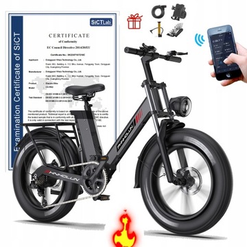 Rower elektryczny 1000W Phnholun C6 PRO 17.5Ah 20*4,0 + APP 2024 NEW