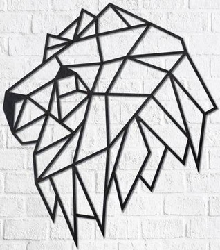 EWA Eco-Wood-Art Dekoracja Głowa Lwa Puzzle Drewno