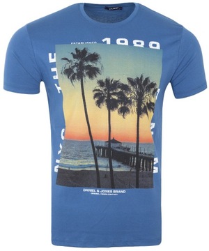 Koszulka męska T- SHIRT CIEMNO NIEBIESKA M