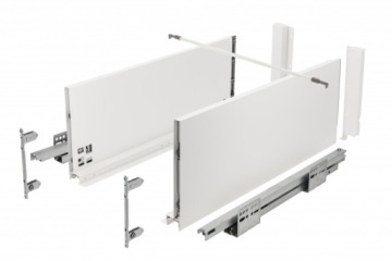 Ящик AXIS PRO L-500 H-199 B, высокий GTV, белый, БЕСШУМНОЕ ЗАКРЫТИЕ, ПОЛНОЕ ВЫДВИЖЕНИЕ