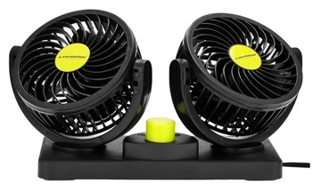 WENTYLATOR SAMOCHODOWY WIATRAK OBROTOWY 24V MOCNY