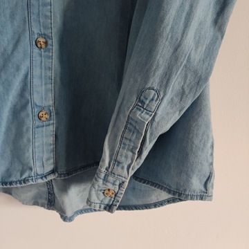 42 Denim Dorothy Perkins koszula długi rękaw blue jeans dżinsowa kieszonki