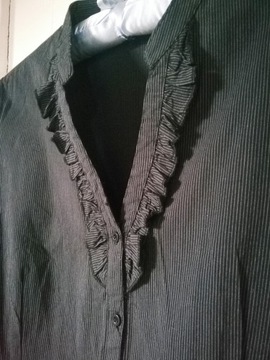 CARRY formal damska bluzka w paski stójka r. XL
