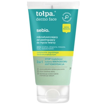 tołpa. żel peelingujący do mycia twarzy 150ml