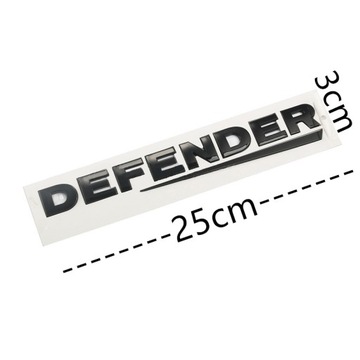 DEFENDER ZNAK ZNAKY NÁLEPKA NA KAROSERIE LAND ROVER 25*3CM