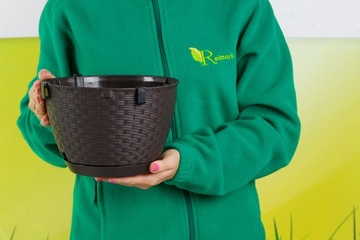 Подвесной цветочный горшок РАТОЛЛА КРЮЧКОМ С КРЮЧКОМ садовый ЦВЕТОЧНЫЙ ГОРШОК коричневый ДЛЯ САДОВЫХ КРЮЧКОВ