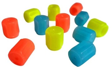 NAKRĘTKI WENTYLE FLUORESCENCYJNE 4 szt MIX COLOR ŚWIECĄCE