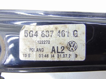 MECHANIZMUS OKNO LEVÝ PŘEDNÍ VW GOLF VII 5D 5G4837461G