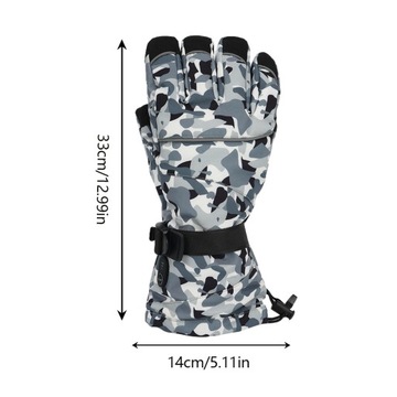 PODGRZEWANE RĘKAWICE AKUMULATOROWE Z 3 POZIOMAMI GRZANI DO JAZDY NA NARTACH