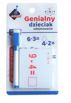 GENIALNY DZIECIAK FISZKI ARYTMETYCZNE ODEJMOWANIE