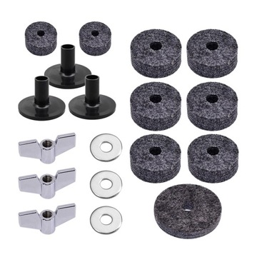 Nakrętki skrzydełkowe podkładki filcowej do mocowania talerza, akcesoria zamienne, bęben szary