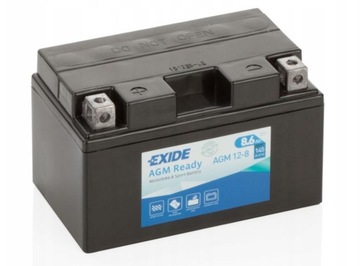 AKUMULATOR EXIDE AGM12-8 8AH 145A 12V LEWY PLUS