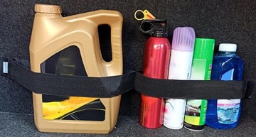 2x Organizer pas do bagażnika samochodu auta elastyczny na rzep 40cm