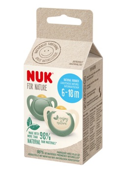 Успокаивающая соска NUK из латекса For Nature 6-18