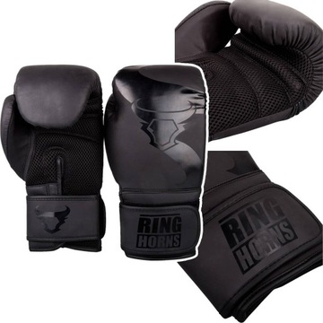 Rękawice bokserskie Ringhorns Charger CZARNE r. 16oz