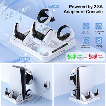 STACJA ŁADUJĄCA DO PSVR2+DualSense+PS5 COOLING FAN