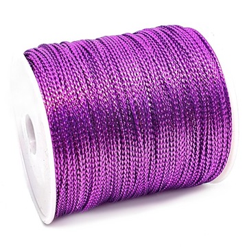 Sznurek Nylonowy Metalizowany 1mm 2m Fioletowy