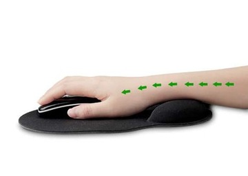 ГЕЛЕВЫЙ КОВРИК ДЛЯ МЫШИ ЦВЕТ НА ЗАПЯСТЬЕ