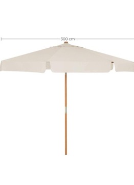PARASOL OGRODOWY TARASOWY 3 M BEŻOWY