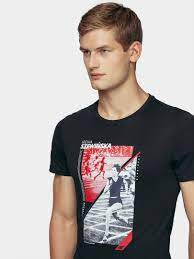 T-shirt męski okrągły dekolt 4F rozmiar XL