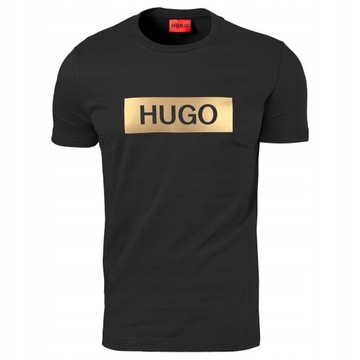 T-shirt męski okrągły dekolt Hugo Boss rozmiar M czarna