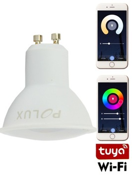 zdalnie sterowana żarówka WiFi tuya RGB + Biała