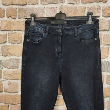 NEXT Jeansowe SPODNIE Damskie SLIM rozm. 40