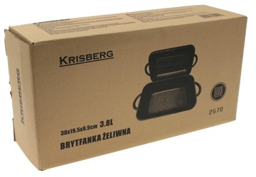 Жаровня 3,8 литра, ЧУГУННАЯ сковорода-гриль 2в1