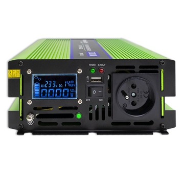 Преобразователь с зарядкой 12В 230В 2000Вт LCD Sinus