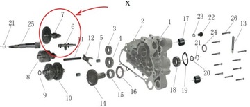 КОМПЛЕКТ ТРАНСМИССИОННОГО ВАЛА Quad ATV Linhai M150cc OEM!