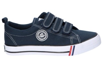 КРОССОВКИ ТЕННИСНЫЕ КРОССОВКИ AMERICAN CLUB LH59 ORIGINAL AIR С ЛИПУЧКОЙ ТЕМНО-СИНИЕ 38