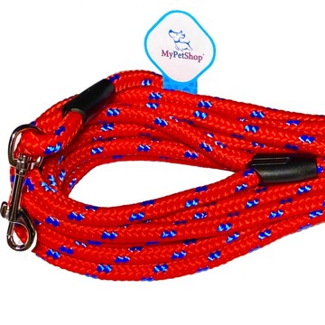 Smycz dla psa Treningowa Lina 10m Gruba Wytrzymała 10mm Karabinek do 220 kg