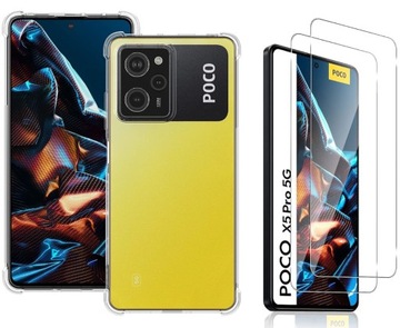 Etui A-SHOCK +2x SZKŁO do Xiaomi Poco X5 Pro 5G