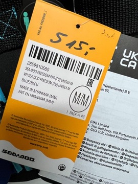 Неопреновый жилет капок Sea-Doo Freedom Blue S