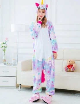 ПИЖАМА С ЕДИНОРОГОМ КИГУРУМИ КОМБИНЕЗОН M (P051)