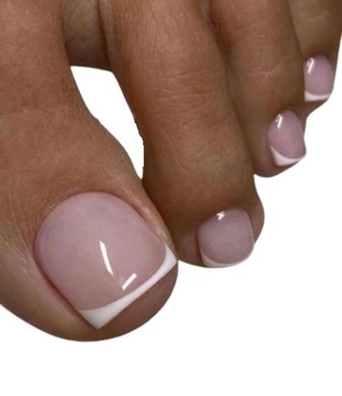 Paznokcie PRESS ON NAILS TIPSY 24 NA STOPY french klasyczne