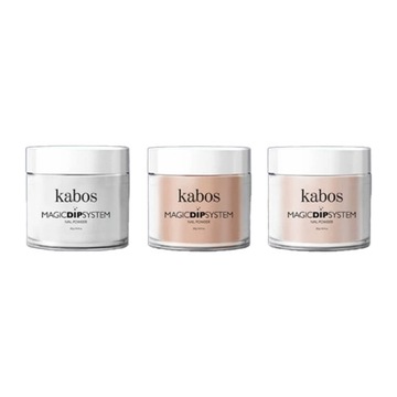 Kabos Dip NUDE титановый маникюрный набор жидкости + 3 порошка 20г