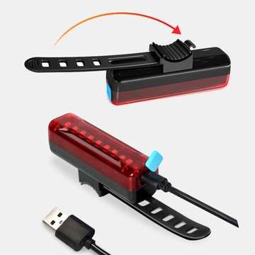 НАБОР ВЕЛОСИПЕДНЫХ ЛАМП СВЕТОДИОДНЫЙ ПЕРЕДНИЙ USB МОЩНЫЙ 3600лм