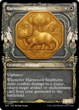 MTG Harnessed Snubhorn *Showcase* (U)