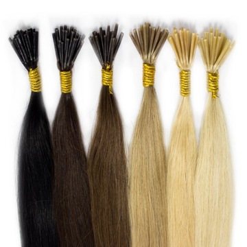 ВОЛОСЫ ДЛЯ МИКРО КОЛЬЦЕВ 100% НАТУРАЛЬНЫЕ МИКРО КОЛЬЦА 60 СМ черные 1