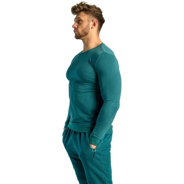 Deep Teal Strix XXL Men's Long -sleeed T -Fork