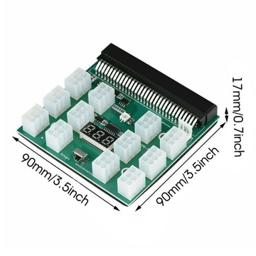 2XPCI-E Кабель графического процессора, 50 см, 6 контактов на 6+2 контакта, штекер, 18 AWG