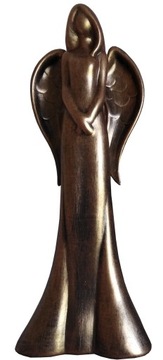 FIGURKA ANIOŁ DEKORACJA ZŁOTY WYSTRÓJ OZDOBA 75 CM