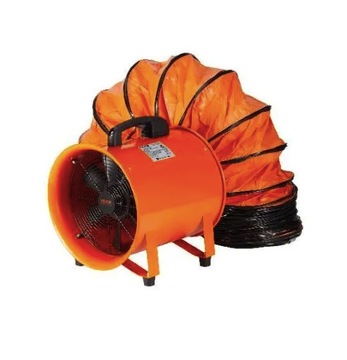 Przemysłowy Wentylator Wyciągowy z wężem 10m 230W 293 mm